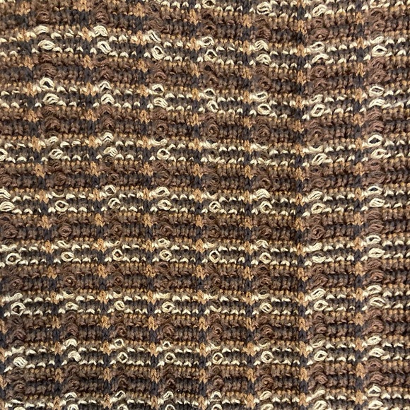 Vintage 90s brown knit cardigan sweater - Picture 3 of 6